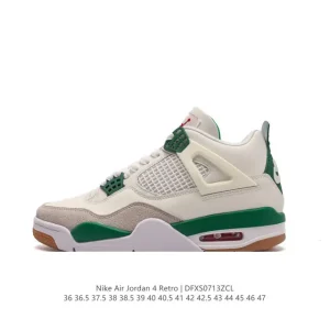 Jordan Air 4 Retro OG White Cement Men's Basketball Shoes