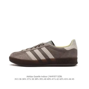 Adidas Originals Gazelle Indoor Classic Retro Sneakers with Gum Sole