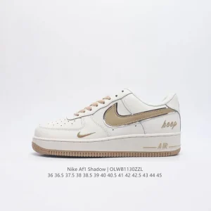 Nike Air Force 1 '07 Low Top Casual Sneakers White Leather