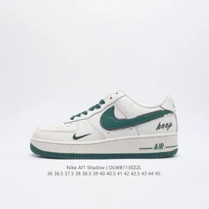 Nike Air Force 1 '07 Low Top Casual Sneakers White Leather