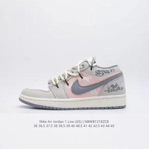 Jordan Air AJ1 Low Deconstructed Strap Retro Basketball Lifestyle Sneakers