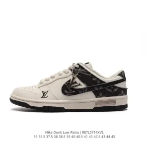 Nike Dunk Low Retro Louis Vuitton Collaboration Classic Basketball Skateboarding Shoes