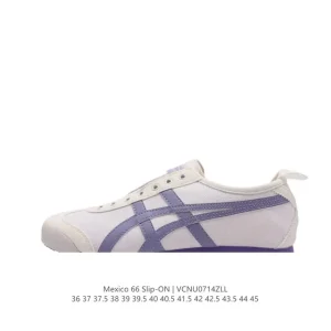 ASICS Onitsuka Tiger Mexico 66 Classic Vintage Leather Sneakers