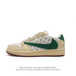 Jordan 1 Low OG SP Military Blue Reverse Swoosh LV Collab