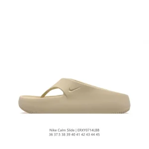 Nike Calm Slide Men's and Women's Fashion Thick Sole Slide Sandal