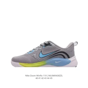 Nike Zoom Winflo 11 Men's Road Running Shoes with Cushlon ST and Heel Air Cushioning