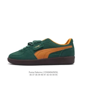 PUMA Palermo OG Army Trainer Vintage Leather Sneakers for Men and Women