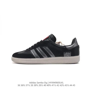 Adidas Samba OG Classic Leather Sneakers White T-Toe Shoes
