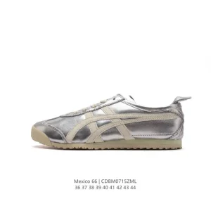 ASICS Onitsuka Tiger Mexico 66 Classic Leather Vintage Sneakers