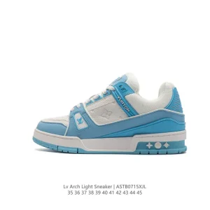 Louis Vuitton Trainer Sneaker Low Basketball Shoe in Smooth Calf Leather