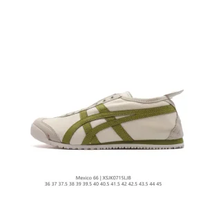 ASICS Onitsuka Tiger Mexico 66 Classic Retro Canvas Sneakers for Men and Women