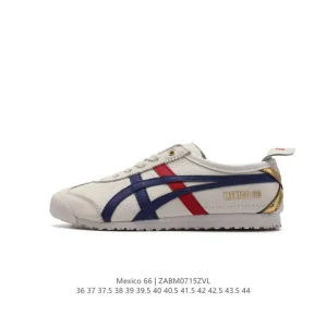 ASICS Onitsuka Tiger Mexico 66 Classic Leather Vintage Sneakers