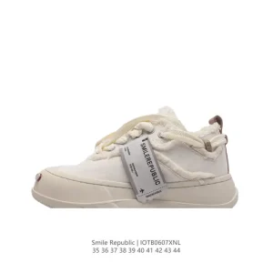 Smilerepublic Chunky Sole Canvas Shoes with Smile Design