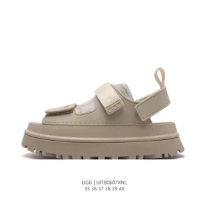 UGG Women's Sandals New Arrival Fashion Slip-On Slides with Elastic Strap
