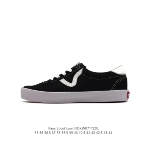 Vans Sport Old Skool Low Top Skateboard Shoes with Suede and Vulcanized Sole