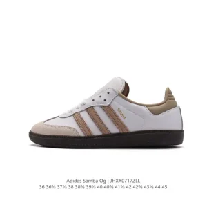 Adidas Samba OG Classic Leather Sneakers White T-Toe Shoes