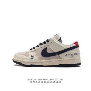 Nike Dunk Low Retro Louis Vuitton Collaboration Vintage Basketball Skateboarding Shoes