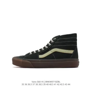 Vans Sk8-Hi Leather Blue High Top Skate Shoes for Men and Women