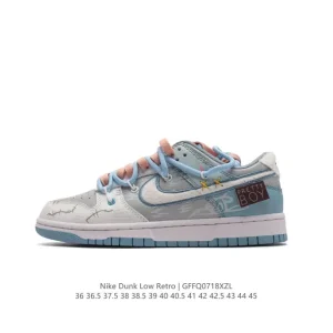 Nike Dunk Low Retro Vintage Basketball and Skateboarding Shoes