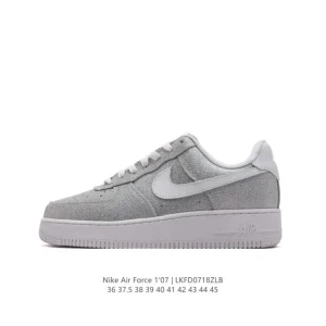 Nike Air Force 1 07 Low White Leather Sneakers for Men and Women