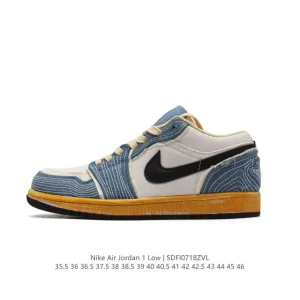 Jordan Air 1 Low Retro Classic Leather Basketball Shoes