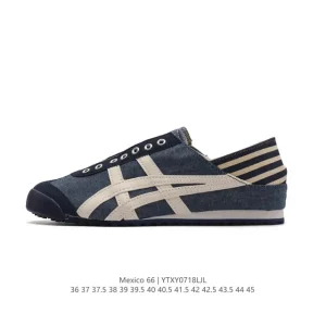 ASICS Onitsuka Tiger Mexico 66 Classic Retro Canvas Sneakers Unisex Casual Shoes