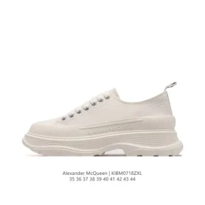Alexander McQueen Sole Low Top Thick Sole Fashion Sneakers