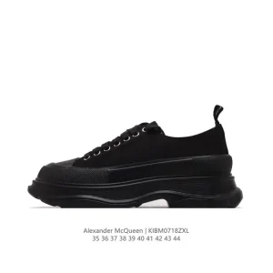 Alexander McQueen Sole Sneaker Low Top Thick Sole White Fashion Casual Shoes