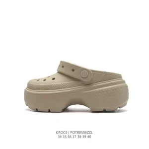 Crocs Women's Thick Sole Platform Slide Sandals for Summer Beach