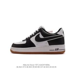 Nike Air Force 1 Low 07 Men's Women's White Leather Sneakers with Air Cushion