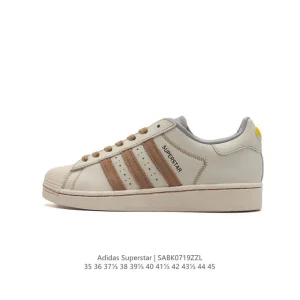 Adidas Superstar Classic Shell Toe Leather Sneakers for Men and Women
