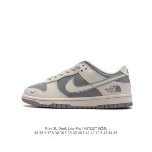 Nike Dunk Low Retro North Face Collaboration Vintage Skateboard Shoes