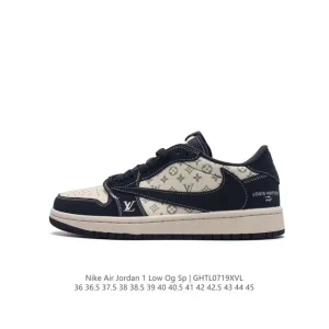 Jordan Air 1 Low OG SP Military Blue Reverse Swoosh LV Collaboration