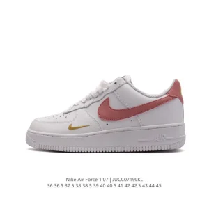 Nike Air Force 1 '07 Low White Leather Casual Sneakers for Men and Women