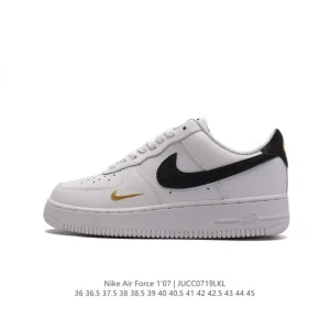 Nike Air Force 1 '07 Low White Leather Sneakers for Men and Women