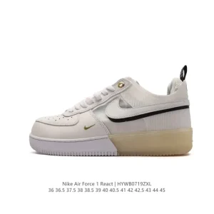 Nike Air Force 1 React QS Low Top Sneakers for Men and Women