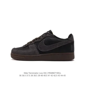 Nike Terminator Low Skateboarding Shoes - Retro Blue & Yellow Michigan Style