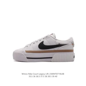Nike Court Legacy Lift Women's Sneakers Retro Thick Sole White Shoes