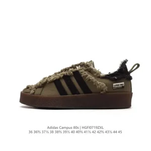 Adidas Sftm Campus 80s Sesame Canvas Low Top Sneakers