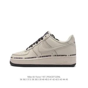 Nike Air Force 1 07 Low White Leather Sneakers for Men and Women