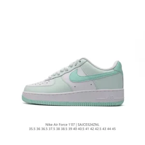 Nike Air Force 1 07 Low White Leather Sneakers for Men and Women