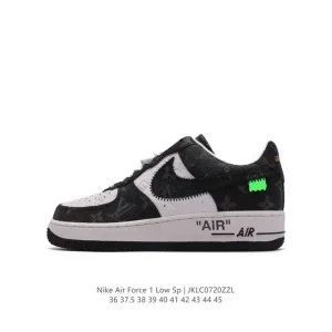 Off-White x Nike Air Force 1 '07 Low Light Green Spark