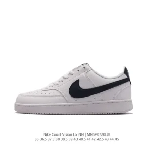 Nike Court Vision Low Vintage Leather Basketball Sneakers for Men and Women