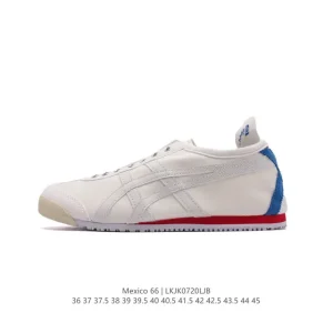 ASICS Onitsuka Tiger Mexico 66 Classic Canvas Sneakers Vintage Style Unisex Shoes