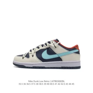 Nike Dunk Low Retro Basketball Skateboarding Shoes Leather Rubber Sole
