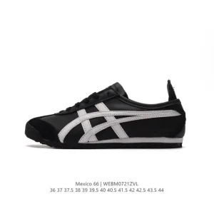 ASICS Onitsuka Tiger Mexico 66 Classic Leather Sneakers for Men and Women