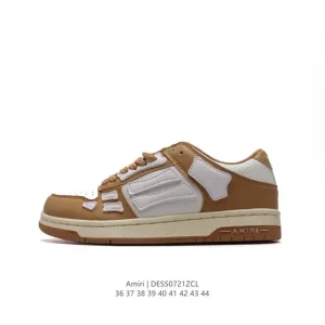Amiri Skeleton Low Top Sneakers Bone Shoes for Men and Women