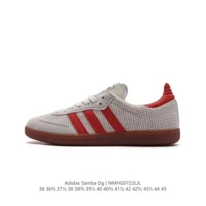 Adidas Samba OG Classic Leather and Mesh Sneakers