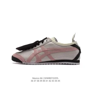 ASICS Onitsuka Tiger Mexico 66 Classic Retro Leather Sneakers for Men and Women