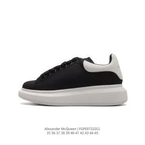 Alexander McQueen Oversized Sneaker Flash Tail White Leather Thick Sole Women Shoes